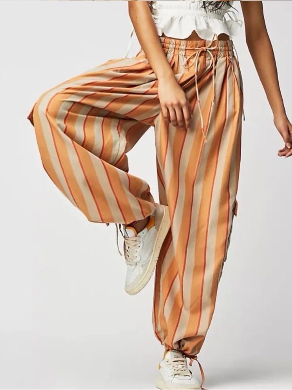 Free People Palash Yarn-Dyed Cargo Pants Size Medium